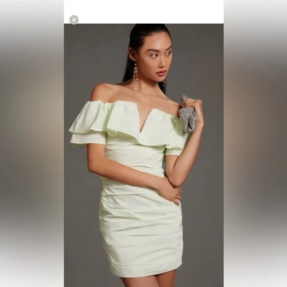 Anthropologie NWT Maeve Ruched Dress; Size 12P yet runs smaller; top rated - Picture 1 of 12